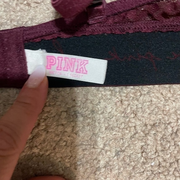 Victoria’s Secret PINK Maroon bra size 32B - Picture 6 of 7